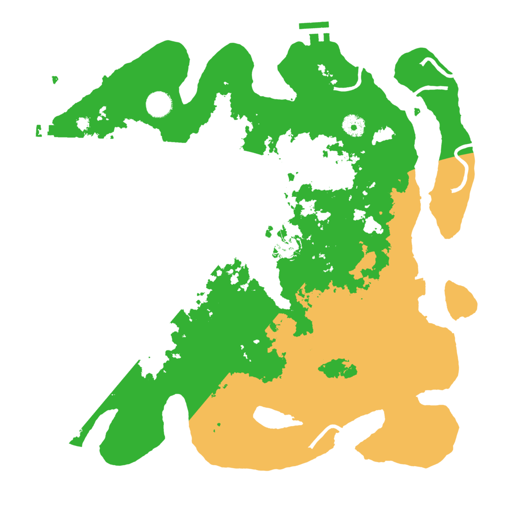 Biome Rust Map: Procedural Map, Size: 3500, Seed: 16927