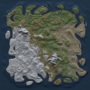 Thumbnail Rust Map: Procedural Map, Size: 5000, Seed: 2144406594, 19 Monuments