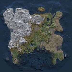 Thumbnail Rust Map: Procedural Map, Size: 3500, Seed: 463594534, 15 Monuments
