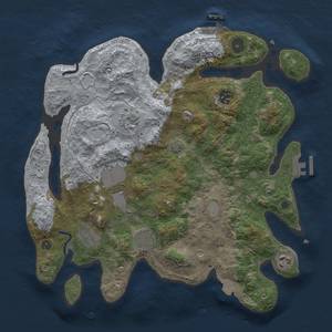 Thumbnail Rust Map: Procedural Map, Size: 3500, Seed: 1737795868, 15 Monuments