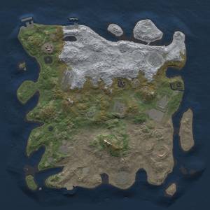 Thumbnail Rust Map: Procedural Map, Size: 3800, Seed: 604145966, 18 Monuments