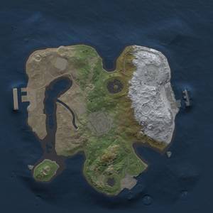 Thumbnail Rust Map: Procedural Map, Size: 2050, Seed: 969627845, 7 Monuments