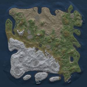 Thumbnail Rust Map: Procedural Map, Size: 4500, Seed: 180532209, 19 Monuments