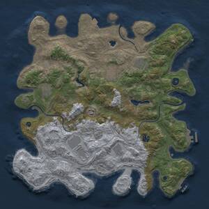 Thumbnail Rust Map: Procedural Map, Size: 4250, Seed: 186219120, 14 Monuments