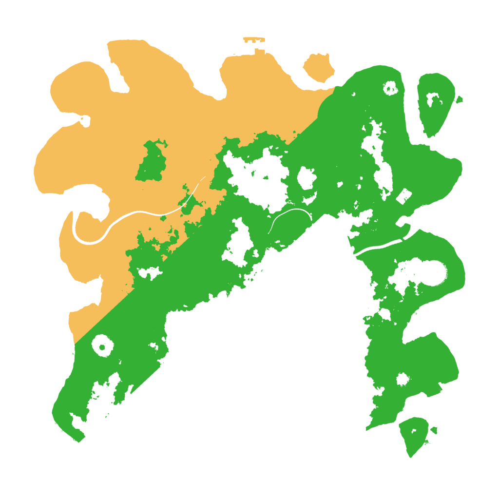 Biome Rust Map: Procedural Map, Size: 3500, Seed: 19997534