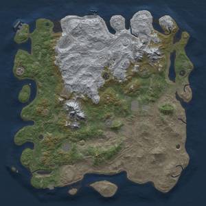 Thumbnail Rust Map: Procedural Map, Size: 5000, Seed: 5838575, 19 Monuments