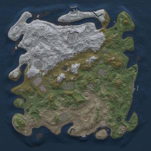 Thumbnail Rust Map: Procedural Map, Size: 4500, Seed: 680768966, 19 Monuments