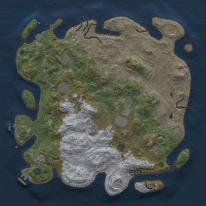 Thumbnail Rust Map: Procedural Map, Size: 4250, Seed: 1750891365, 19 Monuments