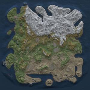 Thumbnail Rust Map: Procedural Map, Size: 4500, Seed: 988114748, 19 Monuments