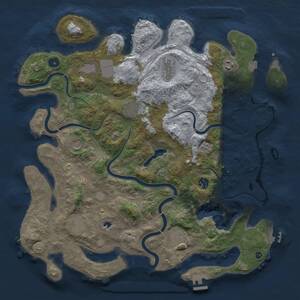 Thumbnail Rust Map: Procedural Map, Size: 4250, Seed: 1721533769, 15 Monuments