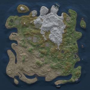 Thumbnail Rust Map: Procedural Map, Size: 4250, Seed: 1721533769, 18 Monuments