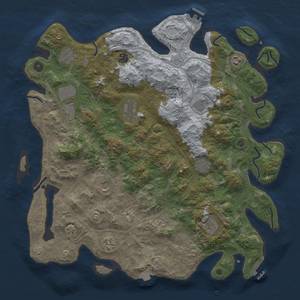 Thumbnail Rust Map: Procedural Map, Size: 4500, Seed: 1682432392, 19 Monuments