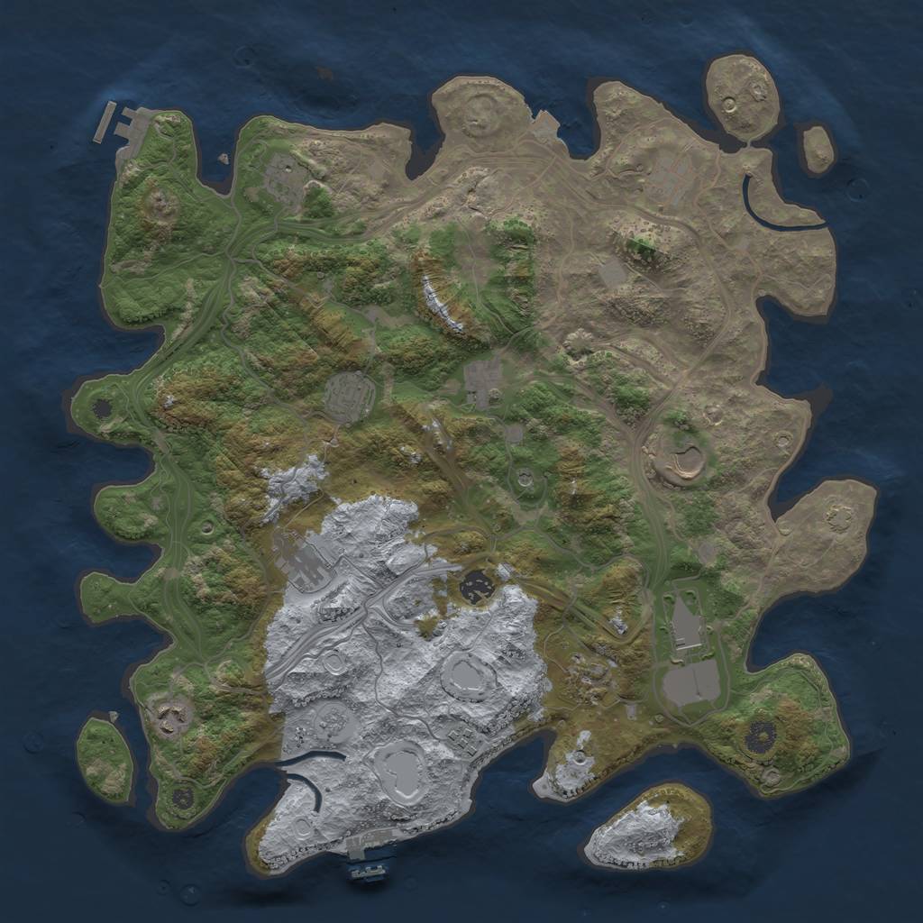 Rust Map: Procedural Map, Size: 4250, Seed: 1405620432, 19 Monuments