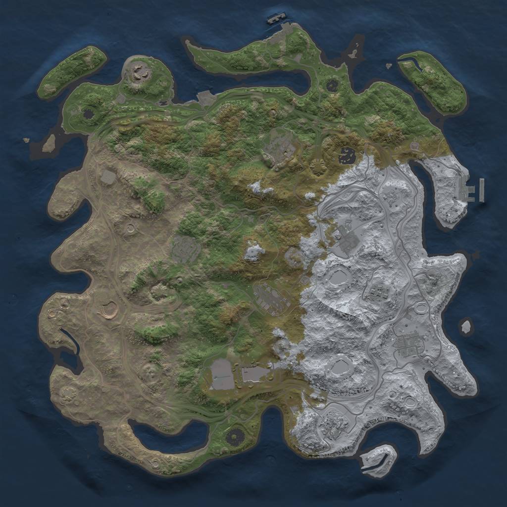 Rust Map: Procedural Map, Size: 4250, Seed: 1773313566, 19 Monuments