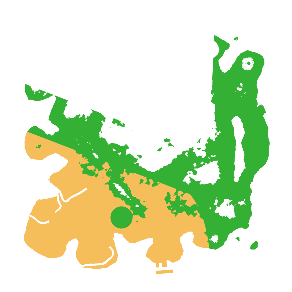 Biome Rust Map: Procedural Map, Size: 3500, Seed: 1233418851
