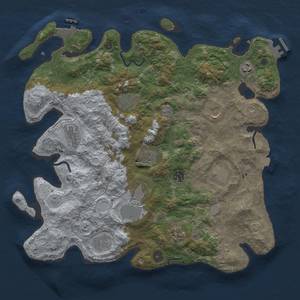 Thumbnail Rust Map: Procedural Map, Size: 4000, Seed: 20240704, 19 Monuments