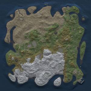 Thumbnail Rust Map: Procedural Map, Size: 4500, Seed: 630552378, 19 Monuments