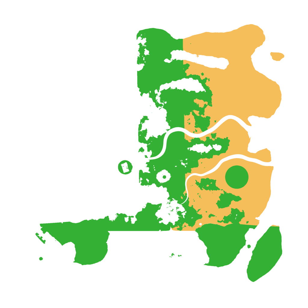 Biome Rust Map: Procedural Map, Size: 3500, Seed: 1207750470