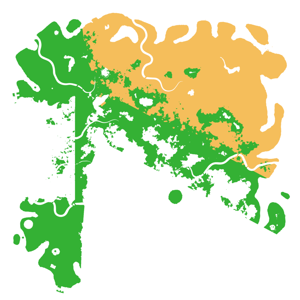 Biome Rust Map: Procedural Map, Size: 6000, Seed: 645800552