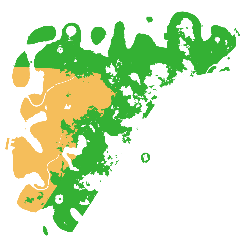 Biome Rust Map: Procedural Map, Size: 4300, Seed: 213545