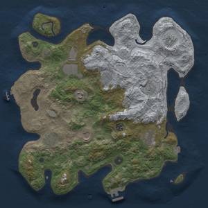 Thumbnail Rust Map: Procedural Map, Size: 3750, Seed: 450601, 18 Monuments