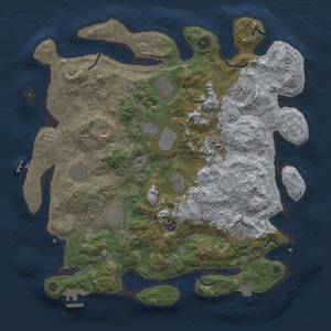 Thumbnail Rust Map: Procedural Map, Size: 4000, Seed: 93532918, 19 Monuments