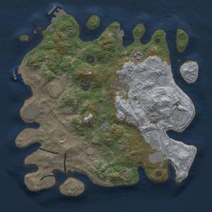 Thumbnail Rust Map: Procedural Map, Size: 3750, Seed: 683499788, 18 Monuments