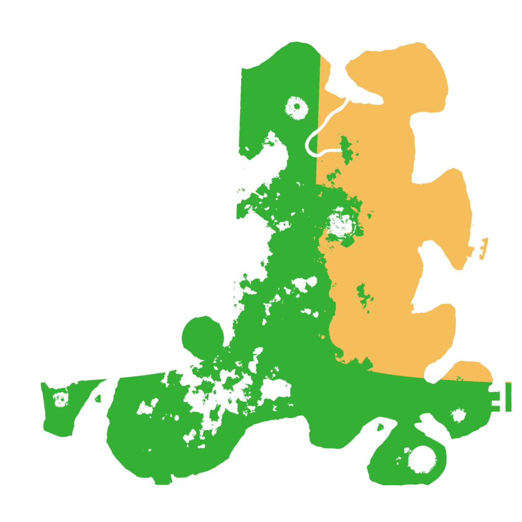 Biome Rust Map: Procedural Map, Size: 3500, Seed: 53222