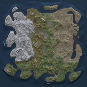 Thumbnail Rust Map: Procedural Map, Size: 4250, Seed: 203539950, 19 Monuments