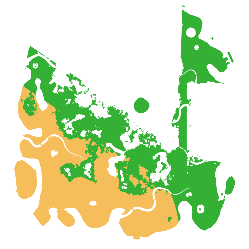 Biome Rust Map: Procedural Map, Size: 4500, Seed: 1095876521