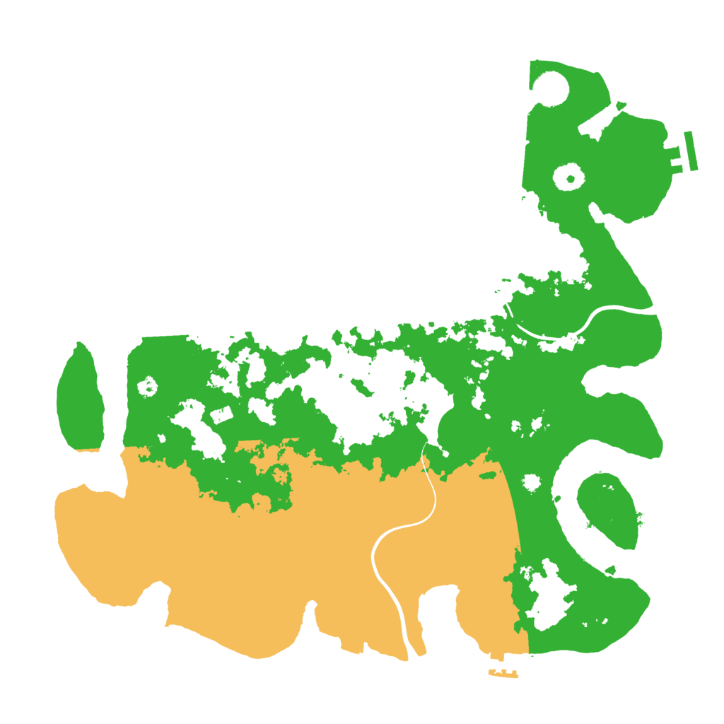 Biome Rust Map: Procedural Map, Size: 3700, Seed: 14575872