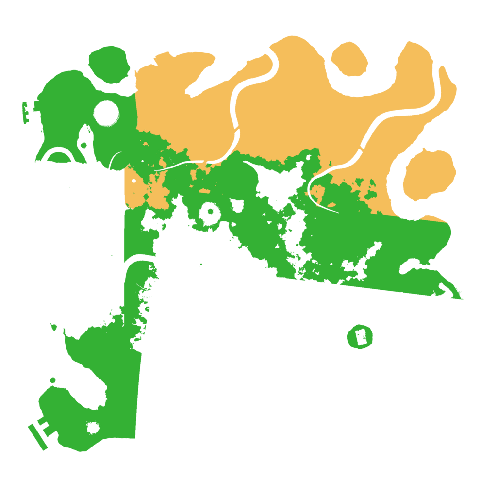 Biome Rust Map: Procedural Map, Size: 3500, Seed: 621485900