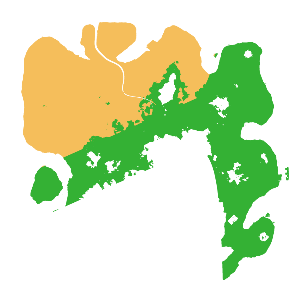 Biome Rust Map: Procedural Map, Size: 3500, Seed: 973176918