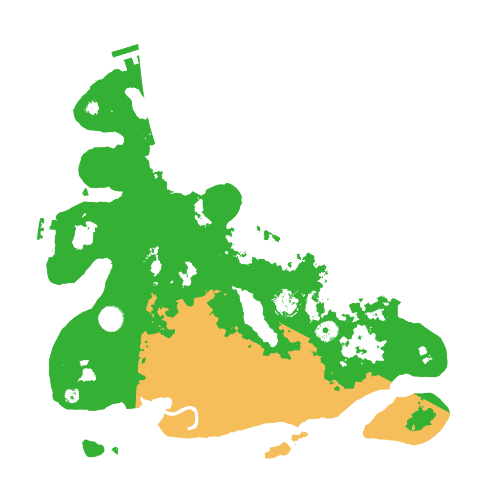Biome Rust Map: Procedural Map, Size: 3500, Seed: 69517462