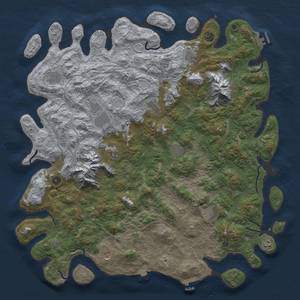 Thumbnail Rust Map: Procedural Map, Size: 5276, Seed: 16523, 19 Monuments