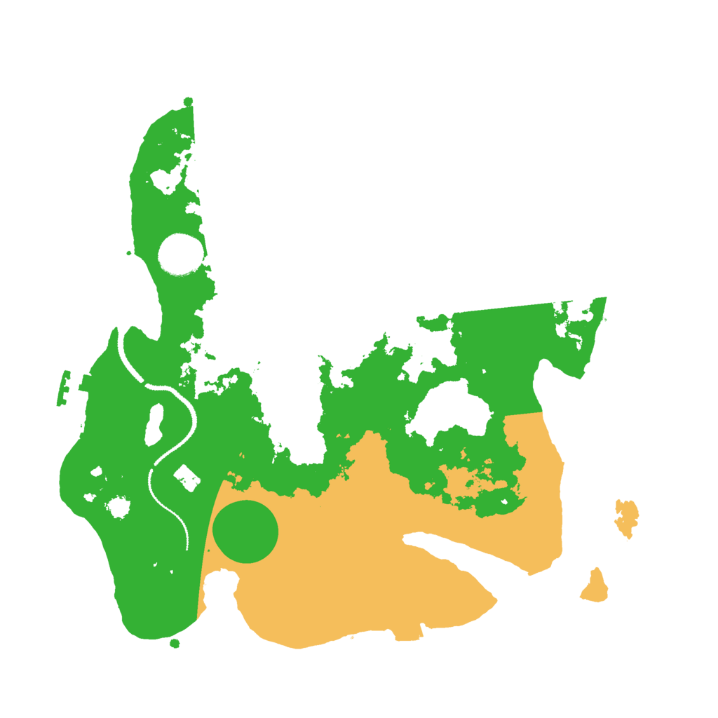 Biome Rust Map: Procedural Map, Size: 3000, Seed: 881838291