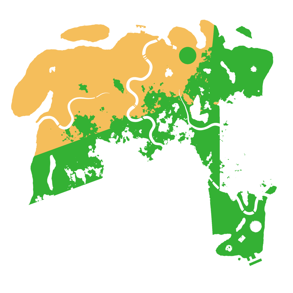 Biome Rust Map: Procedural Map, Size: 4500, Seed: 1115482