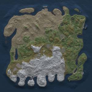 Thumbnail Rust Map: Procedural Map, Size: 4500, Seed: 1115482, 19 Monuments