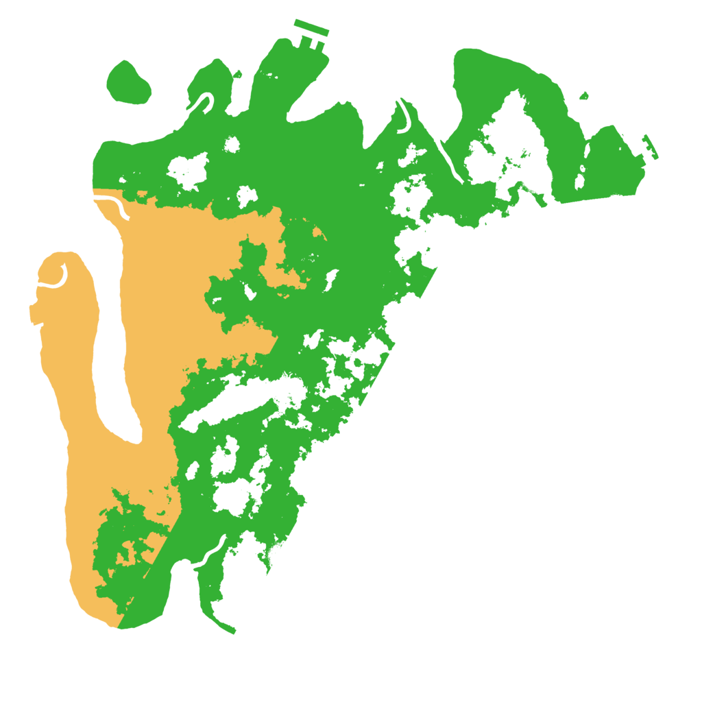 Biome Rust Map: Procedural Map, Size: 4000, Seed: 91274