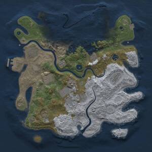 Thumbnail Rust Map: Procedural Map, Size: 3850, Seed: 4072024, 16 Monuments