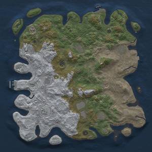 Thumbnail Rust Map: Procedural Map, Size: 4500, Seed: 1324090820, 19 Monuments