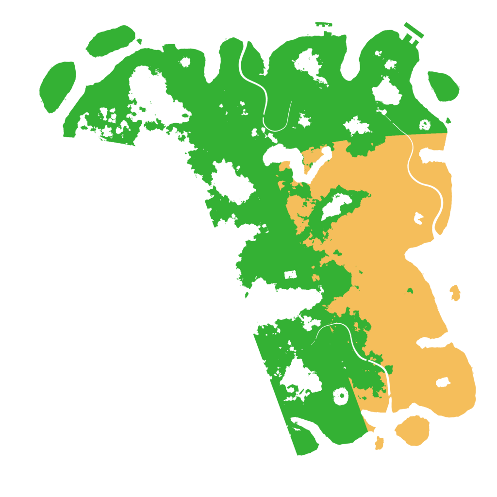 Biome Rust Map: Procedural Map, Size: 4500, Seed: 1324090820