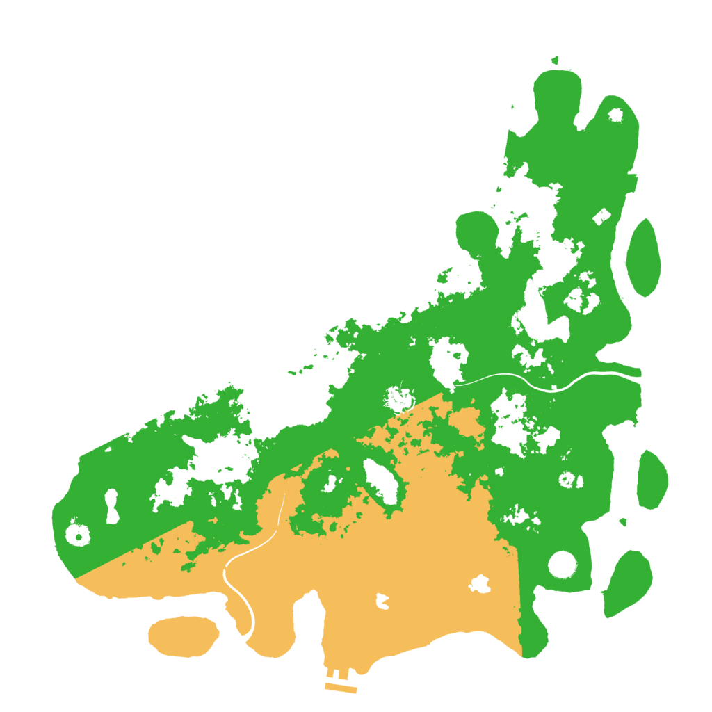 Biome Rust Map: Procedural Map, Size: 4500, Seed: 544846004
