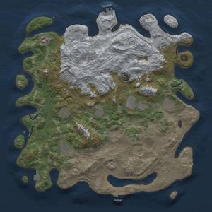 Thumbnail Rust Map: Procedural Map, Size: 4400, Seed: 46350592, 19 Monuments