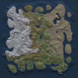 Thumbnail Rust Map: Procedural Map, Size: 4250, Seed: 1170883698, 15 Monuments