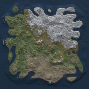 Thumbnail Rust Map: Procedural Map, Size: 4250, Seed: 964188873, 19 Monuments