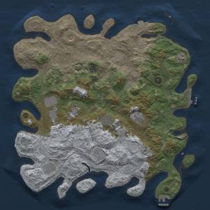 Thumbnail Rust Map: Procedural Map, Size: 4250, Seed: 29575758, 19 Monuments