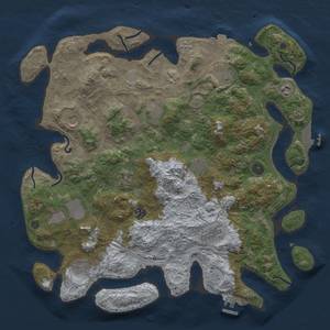 Thumbnail Rust Map: Procedural Map, Size: 4250, Seed: 1617457972, 19 Monuments