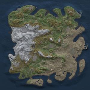 Thumbnail Rust Map: Procedural Map, Size: 4250, Seed: 1846583780, 19 Monuments