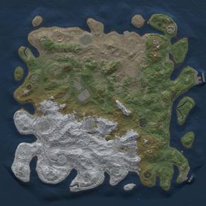 Thumbnail Rust Map: Procedural Map, Size: 4500, Seed: 546533463, 19 Monuments